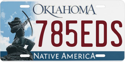 OK license plate 785EDS