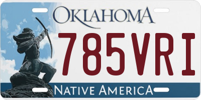 OK license plate 785VRI