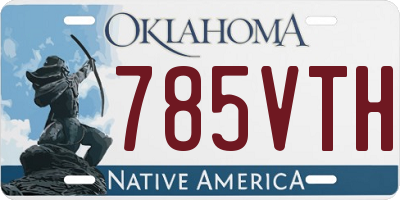OK license plate 785VTH