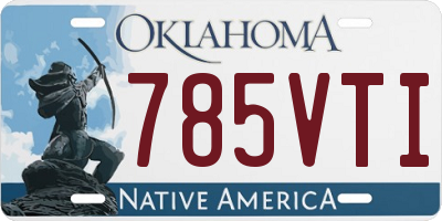 OK license plate 785VTI