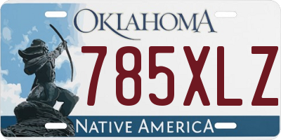 OK license plate 785XLZ