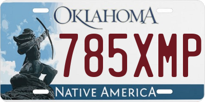 OK license plate 785XMP