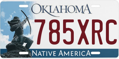 OK license plate 785XRC