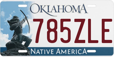 OK license plate 785ZLE