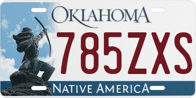 OK license plate 785ZXS