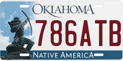 OK license plate 786ATB
