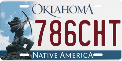 OK license plate 786CHT