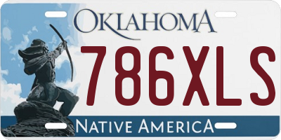 OK license plate 786XLS