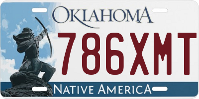 OK license plate 786XMT