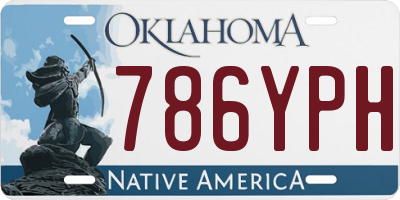 OK license plate 786YPH