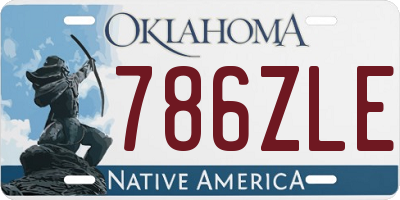 OK license plate 786ZLE