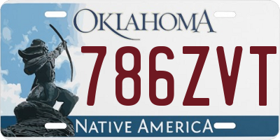 OK license plate 786ZVT