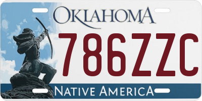 OK license plate 786ZZC