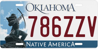 OK license plate 786ZZV