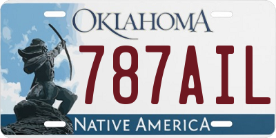 OK license plate 787AIL