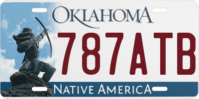 OK license plate 787ATB
