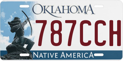 OK license plate 787CCH