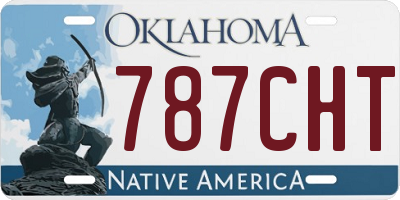 OK license plate 787CHT