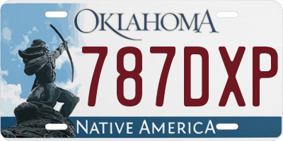 OK license plate 787DXP
