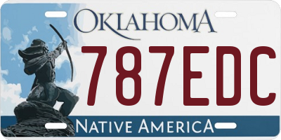 OK license plate 787EDC