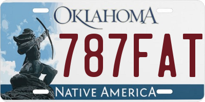 OK license plate 787FAT