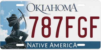 OK license plate 787FGF