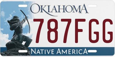 OK license plate 787FGG