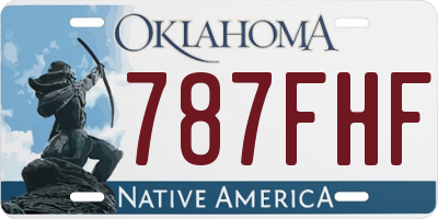 OK license plate 787FHF