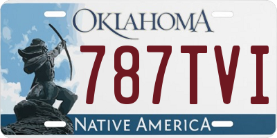 OK license plate 787TVI