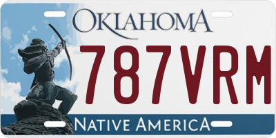 OK license plate 787VRM
