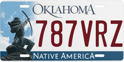 OK license plate 787VRZ