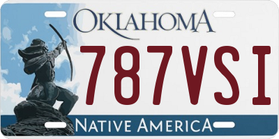 OK license plate 787VSI