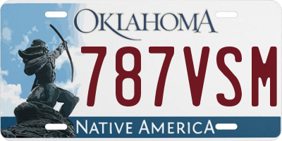 OK license plate 787VSM