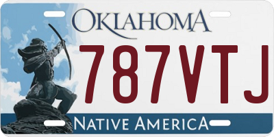 OK license plate 787VTJ