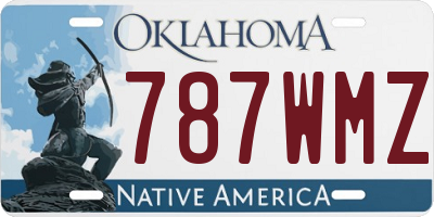 OK license plate 787WMZ
