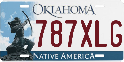 OK license plate 787XLG