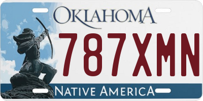 OK license plate 787XMN