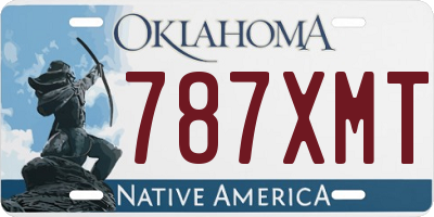 OK license plate 787XMT