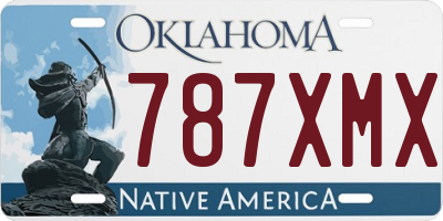 OK license plate 787XMX
