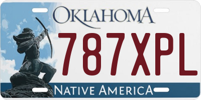 OK license plate 787XPL