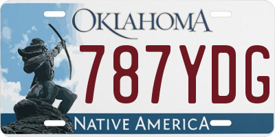 OK license plate 787YDG
