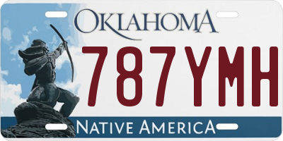 OK license plate 787YMH