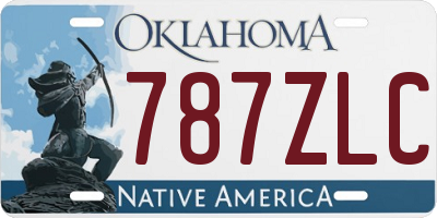 OK license plate 787ZLC