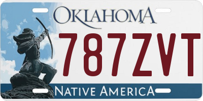 OK license plate 787ZVT