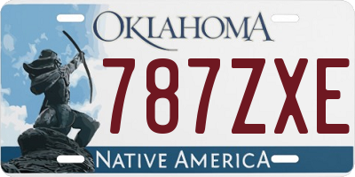 OK license plate 787ZXE