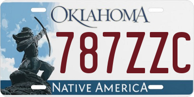 OK license plate 787ZZC
