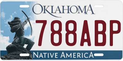 OK license plate 788ABP