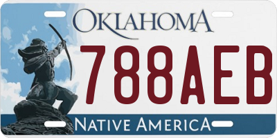 OK license plate 788AEB