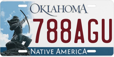 OK license plate 788AGU