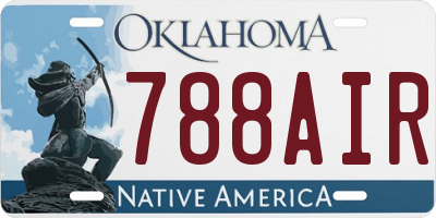 OK license plate 788AIR